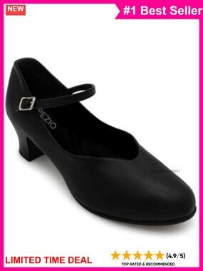 Capezio Jr. Footlight Dance Shoe PU Upper Leather Sole